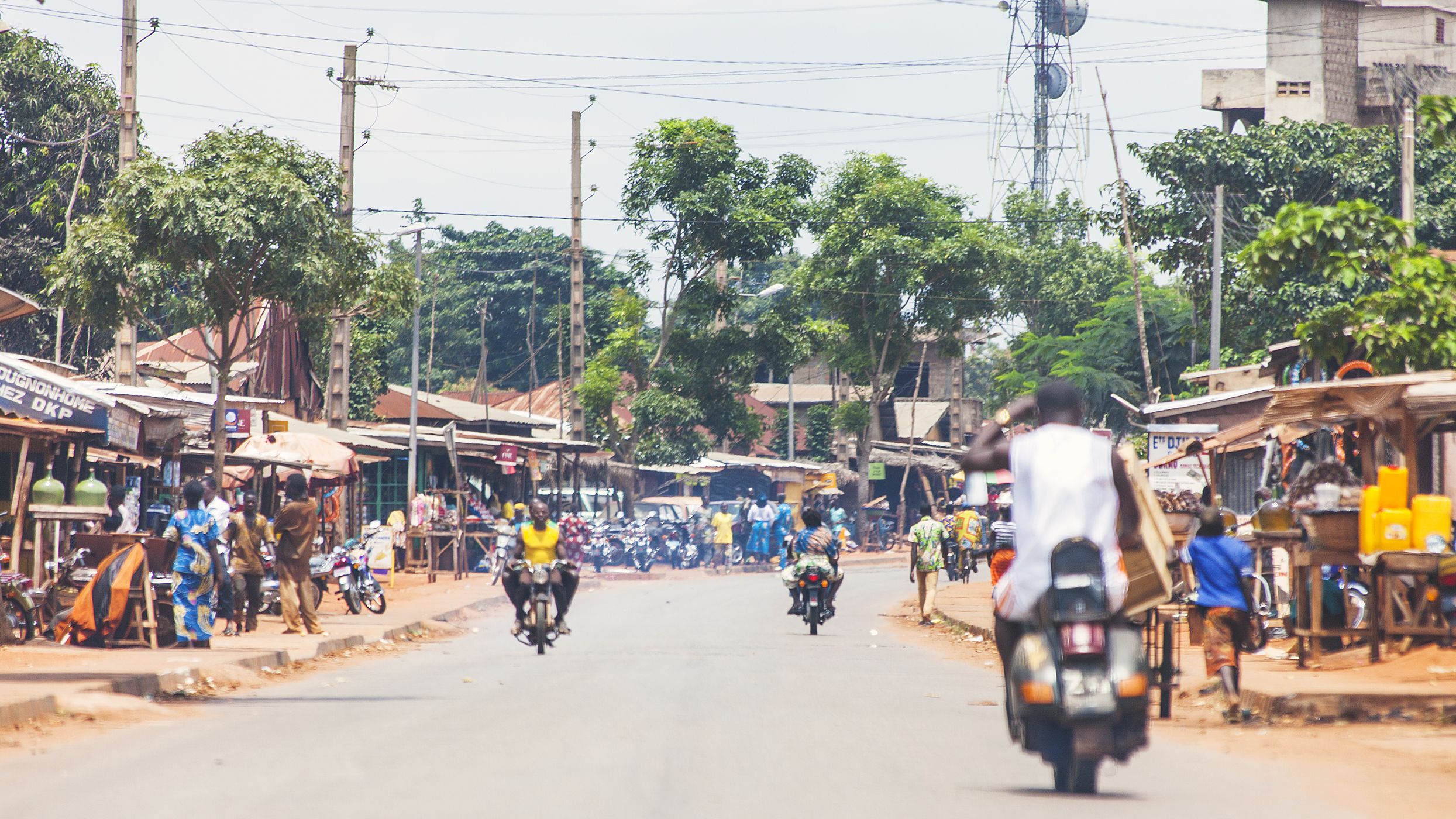 street in Cove, Benin