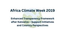 Africa Climate Week 2019